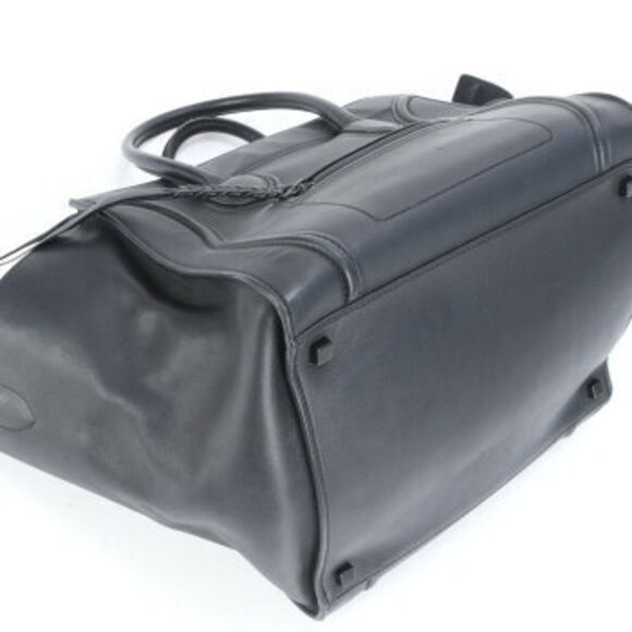 Celine Luggage Phantom leather Shoulder Bag Tote black - Picture 5 of 11